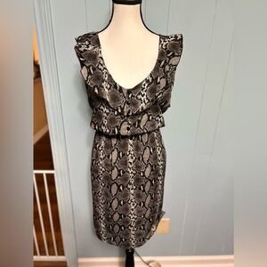 Snake print dress